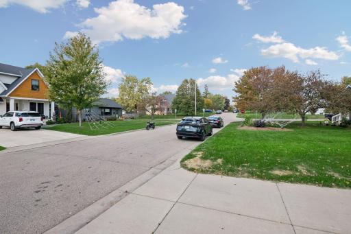 This is looking north in the neighborhood.