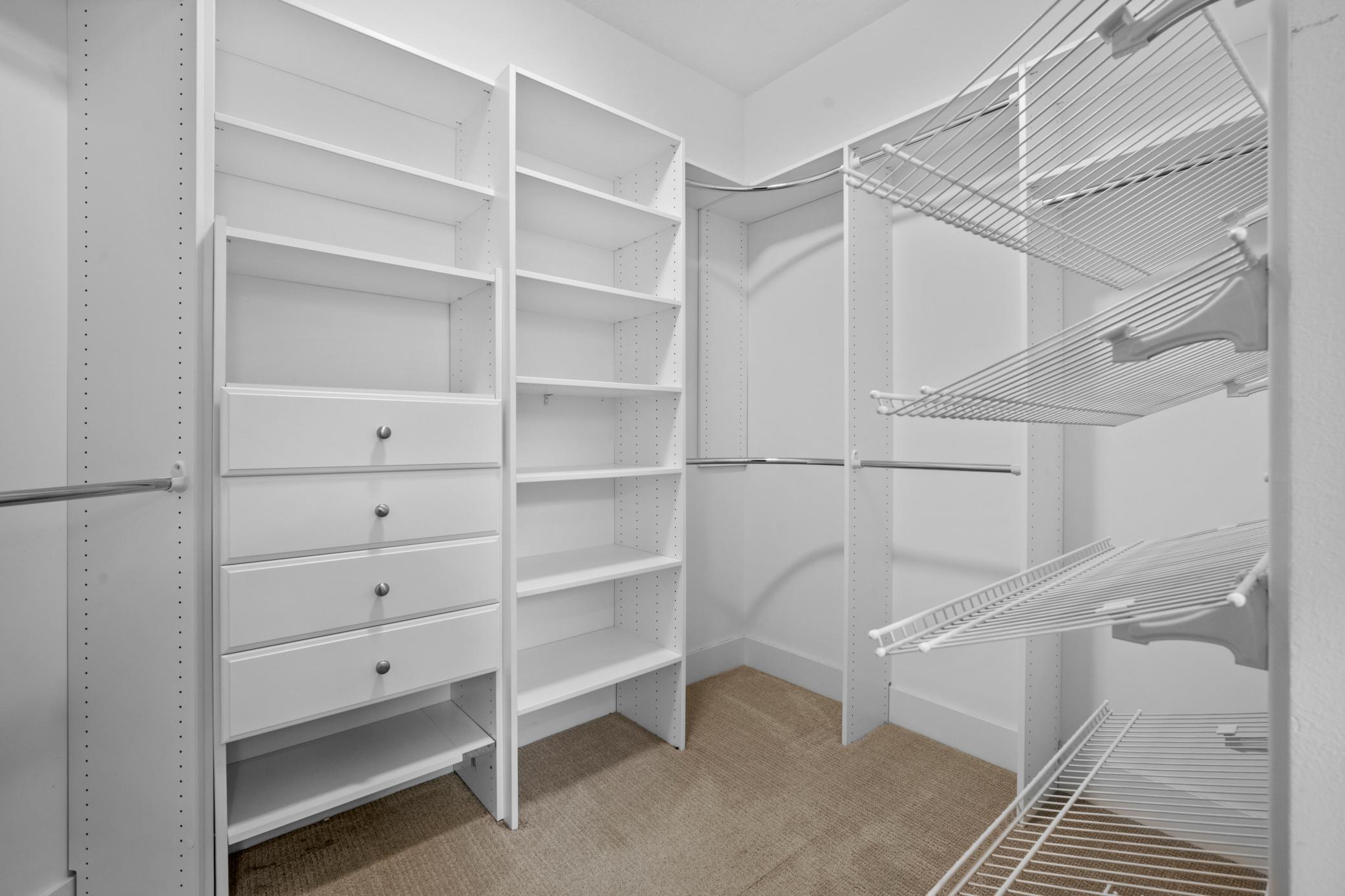 Walk in custom closet