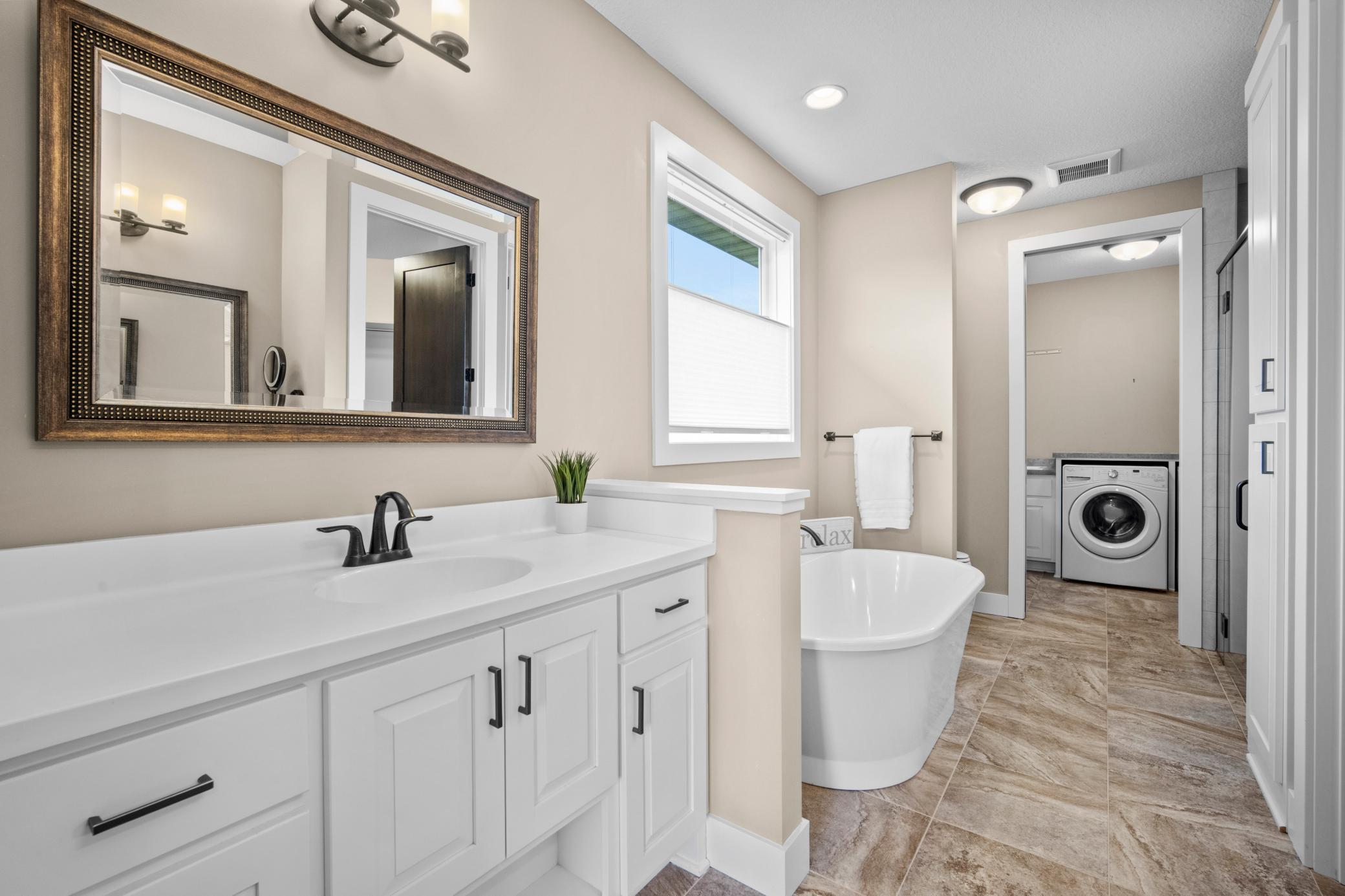 This is a must have bathroom. It has everything you are looking for!