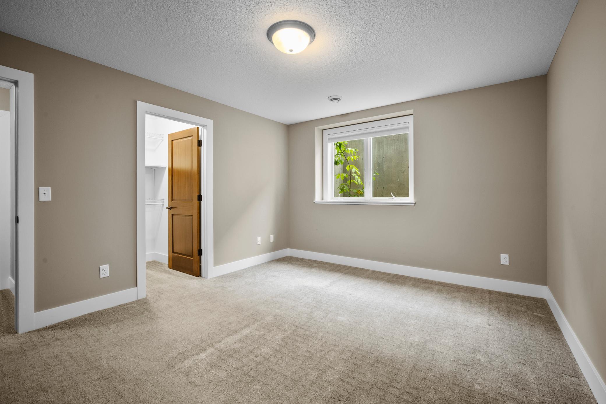 One of the two lower bedrooms