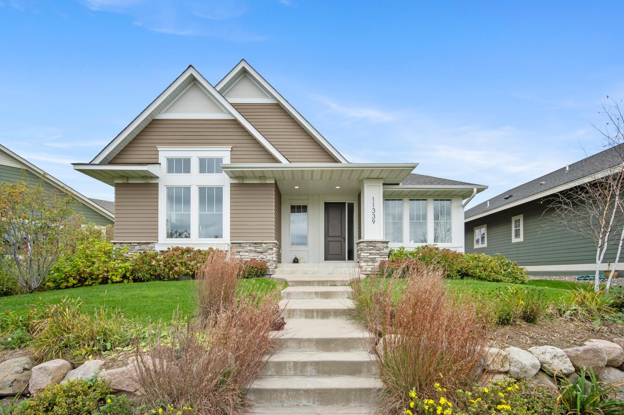 HOA neighborhood takes care of lawn and snow removal