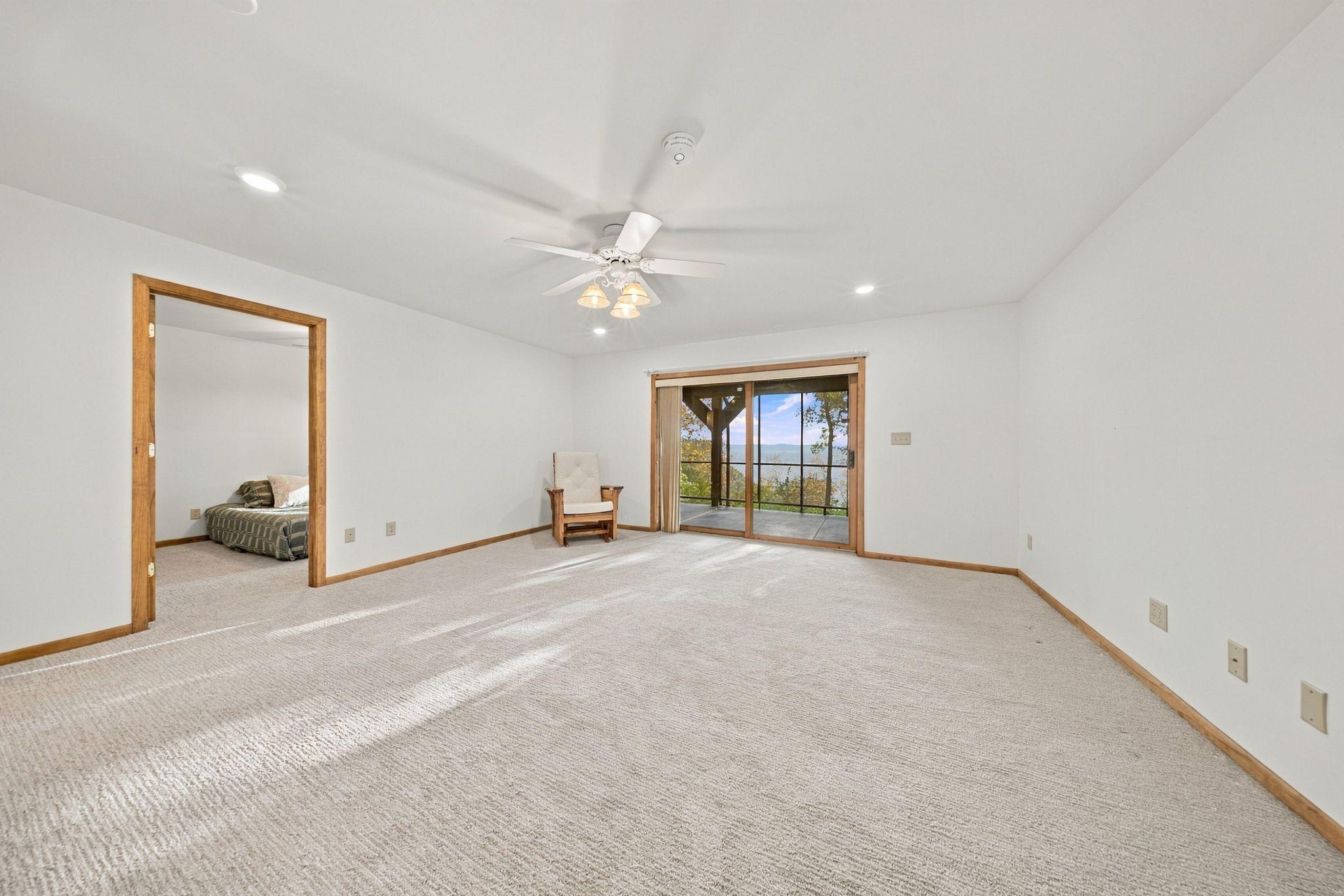 Walkout to another screened in porch