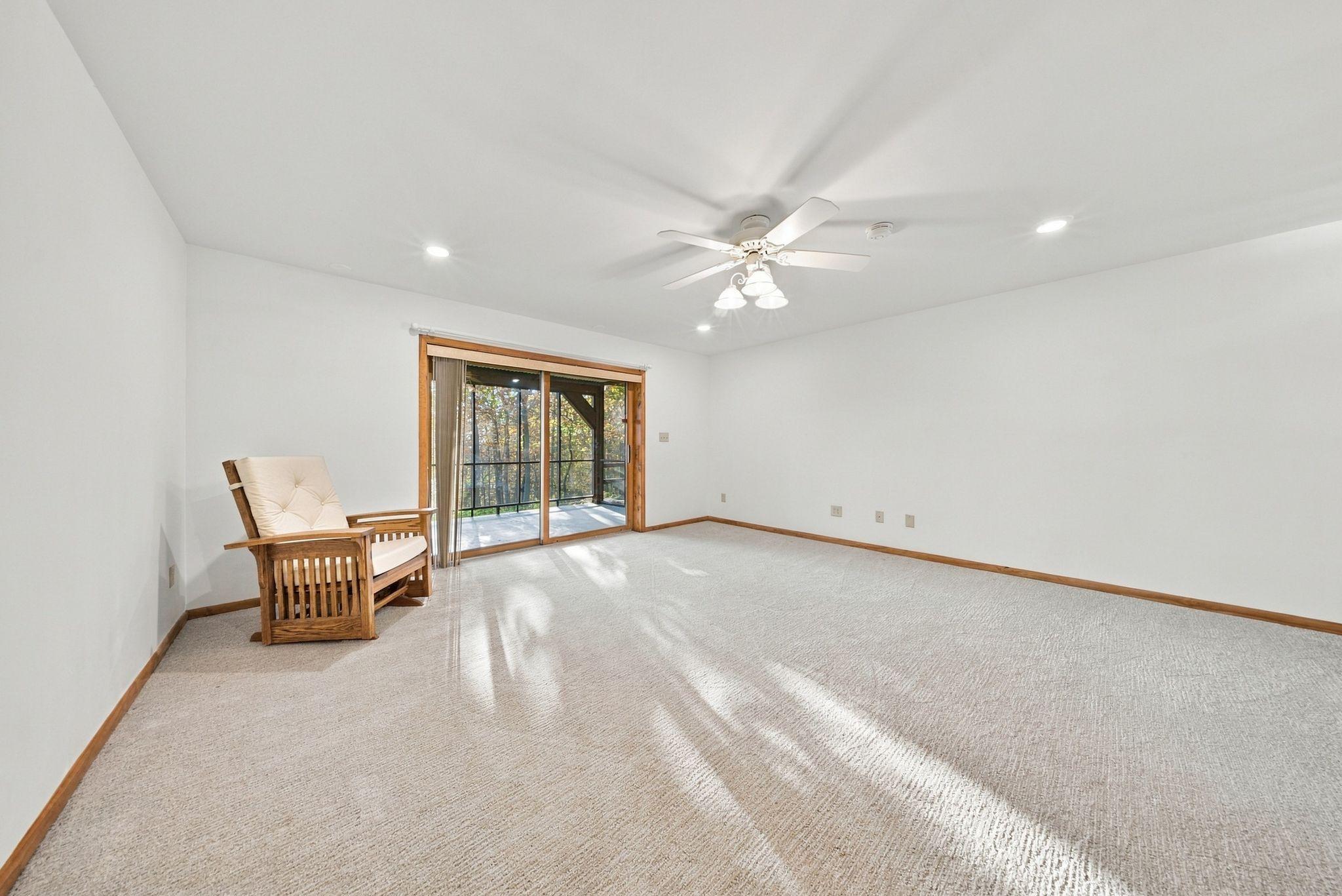 Full finished basement with new carpet throughout