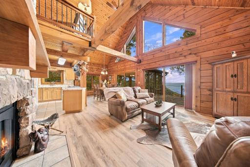 Vaulted Ceilings and Open Concept Living area