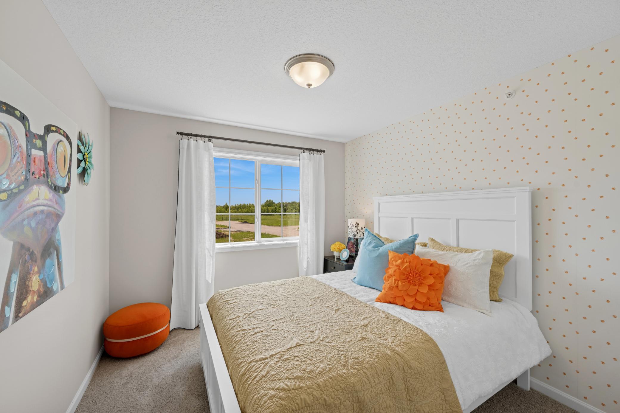 Bedroom - photo of a staged model home of the same floorplan
