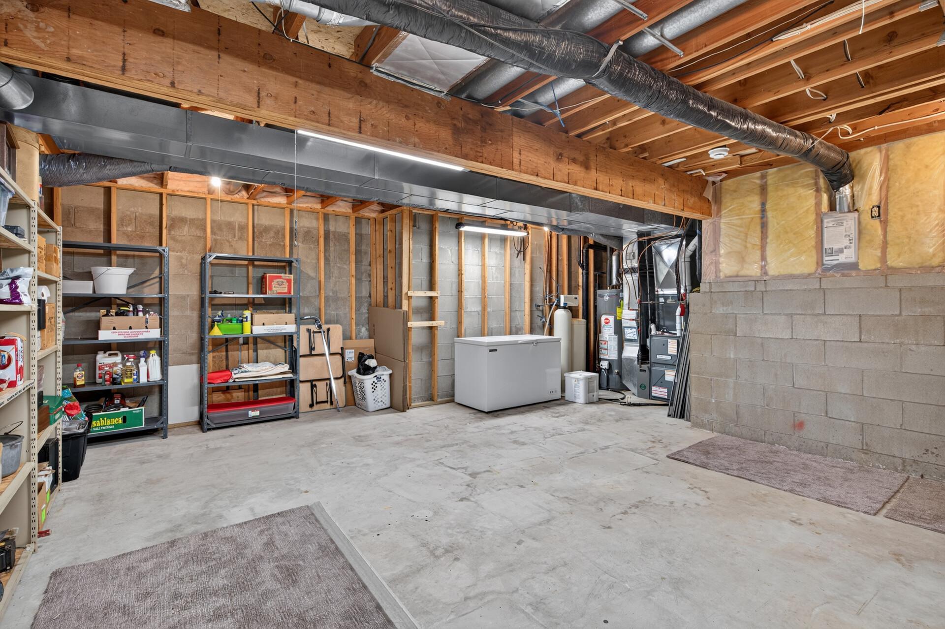 Basement Storage/Utility Room (Deep Freezer will not stay with property))
