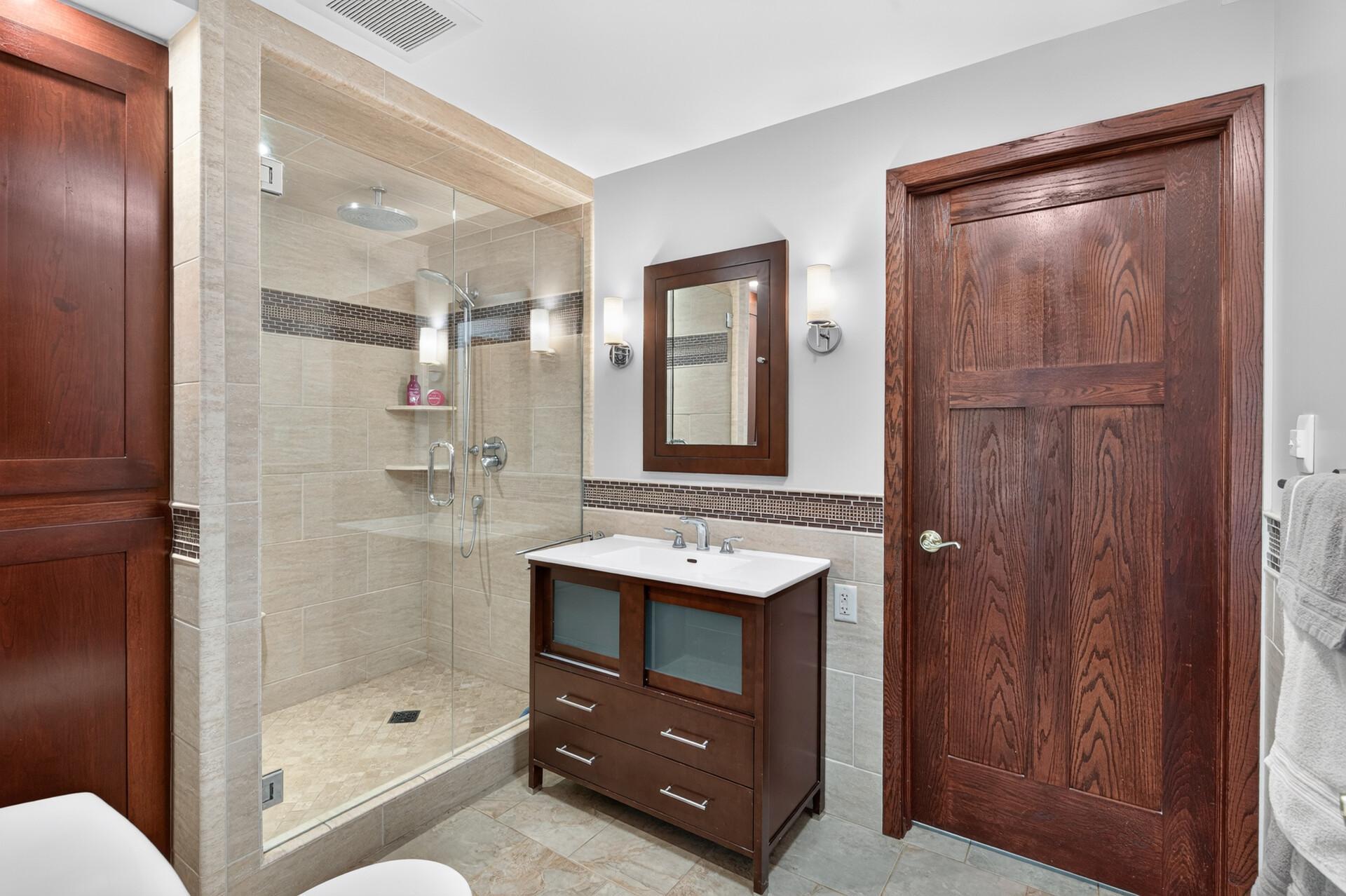 Lower Level 3/4 Bathroom (This Bathroom features heated floors)
