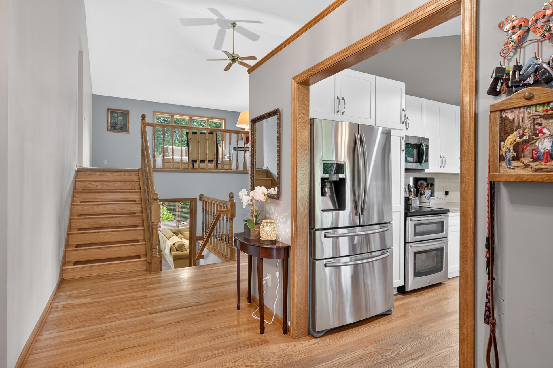 View into home from front entry