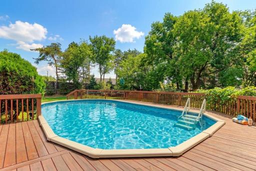 AI-generated depiction of the pool in the summer.