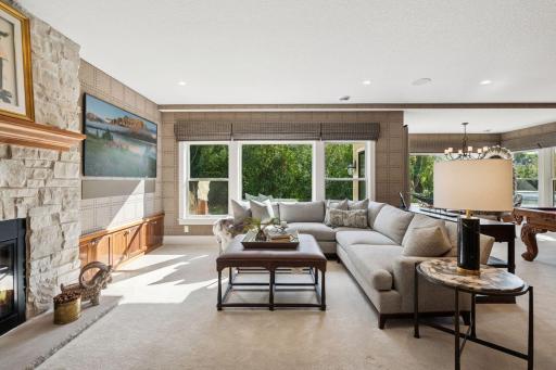 Walk-out lower level with great entertaining spaces.