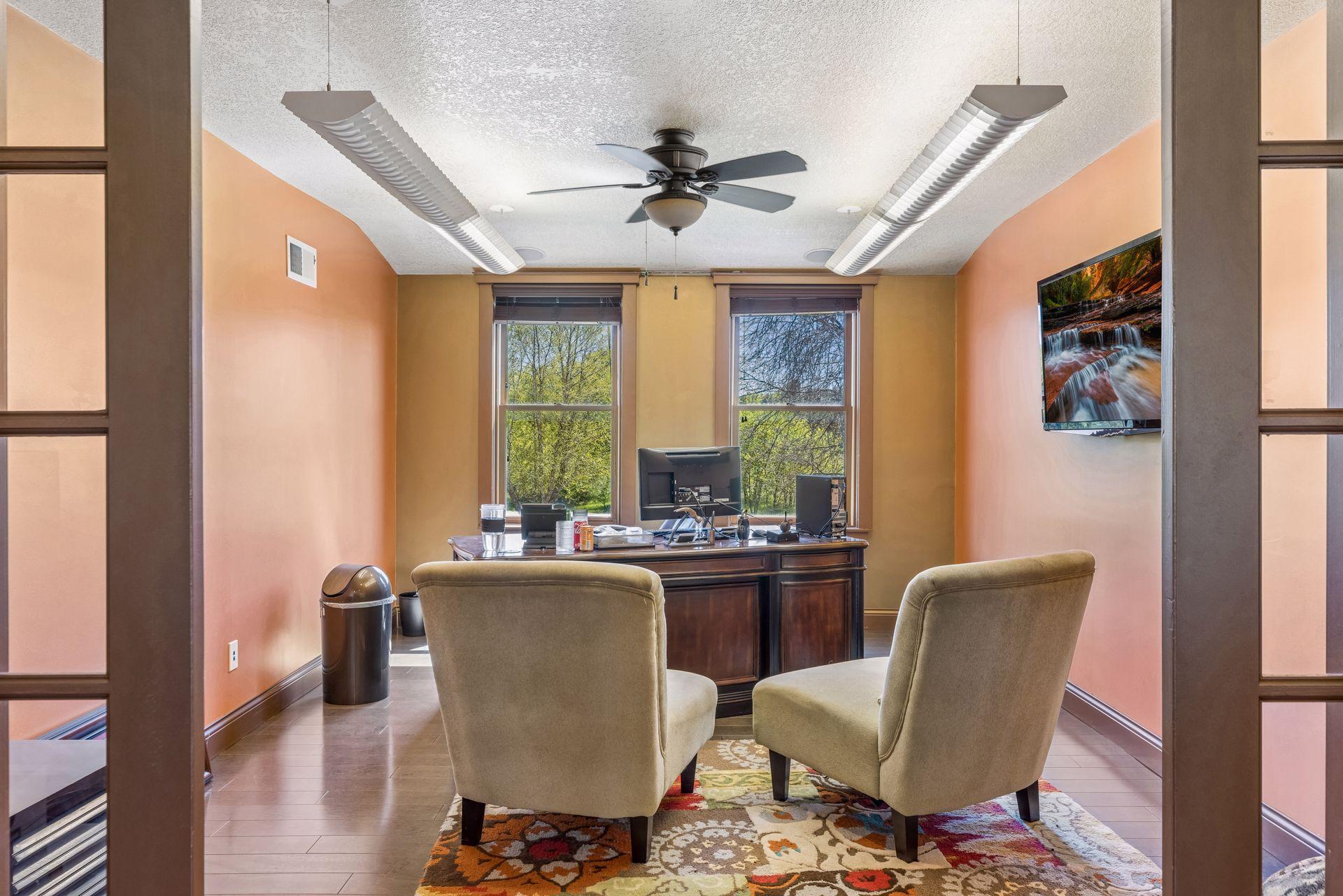 Executive office above garage