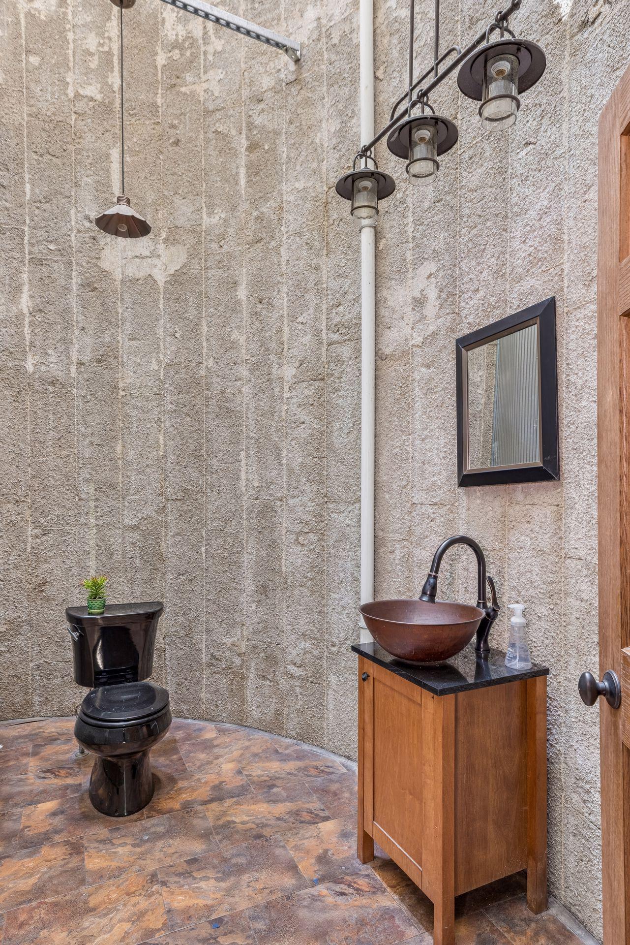 Barn/silo bathroom