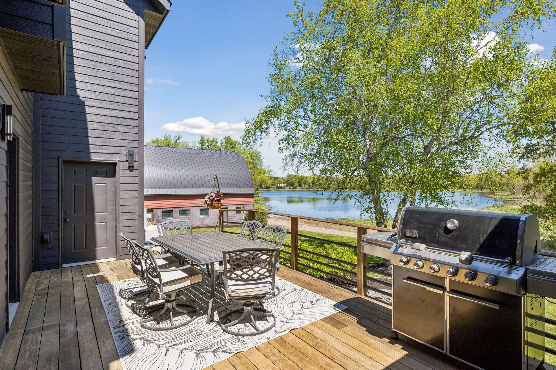 Deck overlooking property