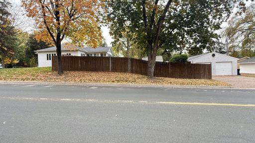 Beautiful fall colors provided by the mature trees