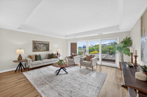 Living Room with Walls of Windows and 9-foot ceilings!