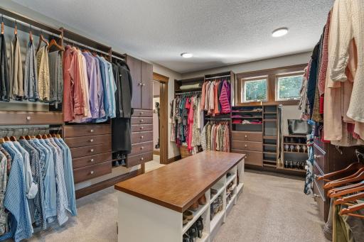This walk in closet is bigger than most first apartments.