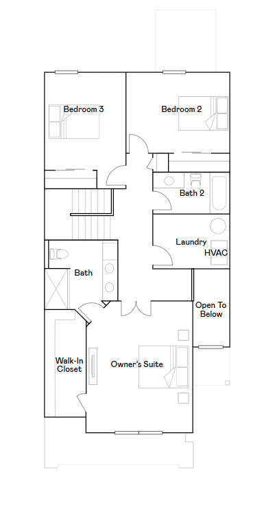St Clair upper level floorplan.