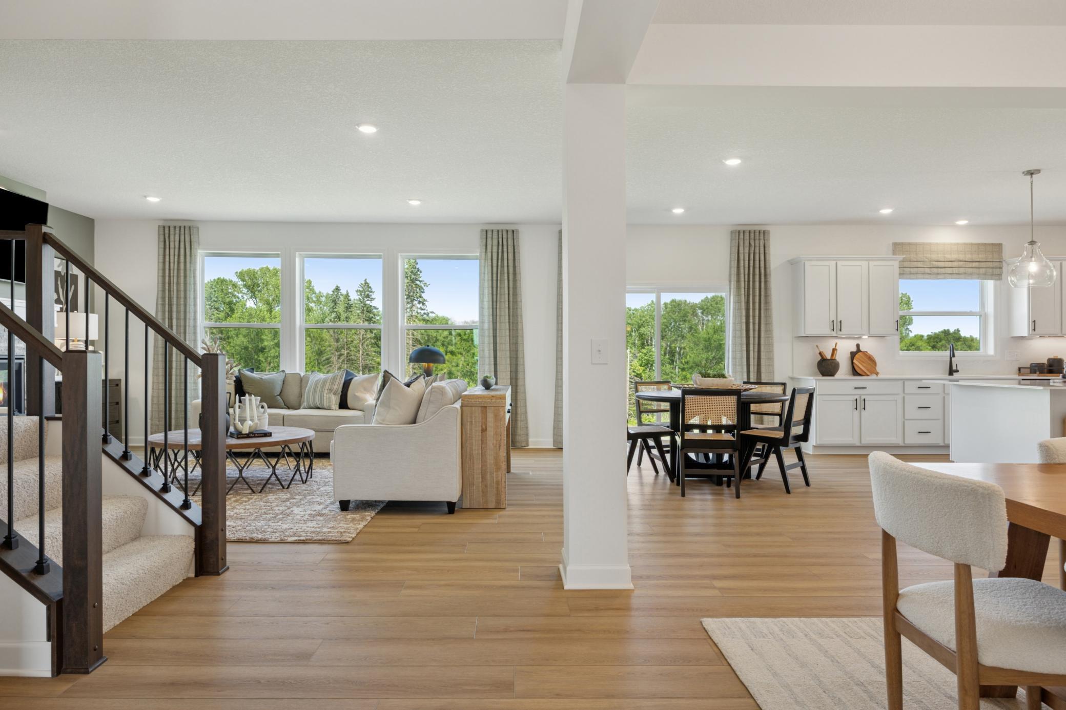 (Photo of a decorated model, actual homes finishes will vary) Make the best first impression with this bright and open foyer.