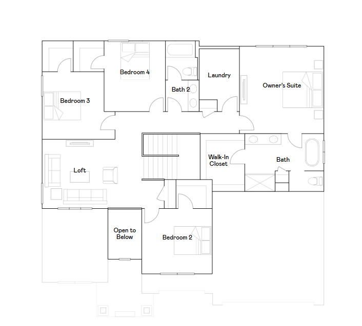 Itasca upper level floorplan