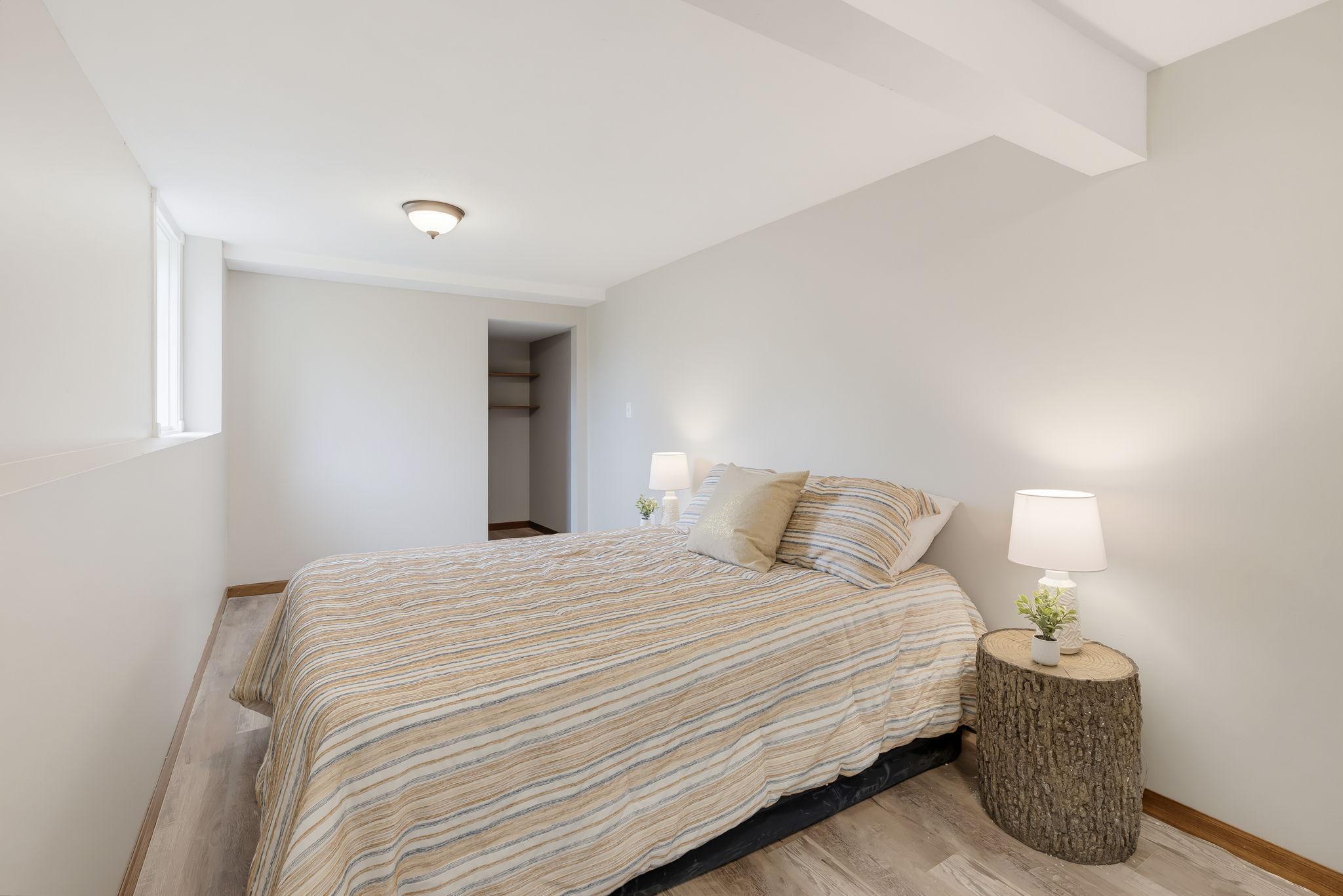 Lower Level Bedroom with Walk-in Closet