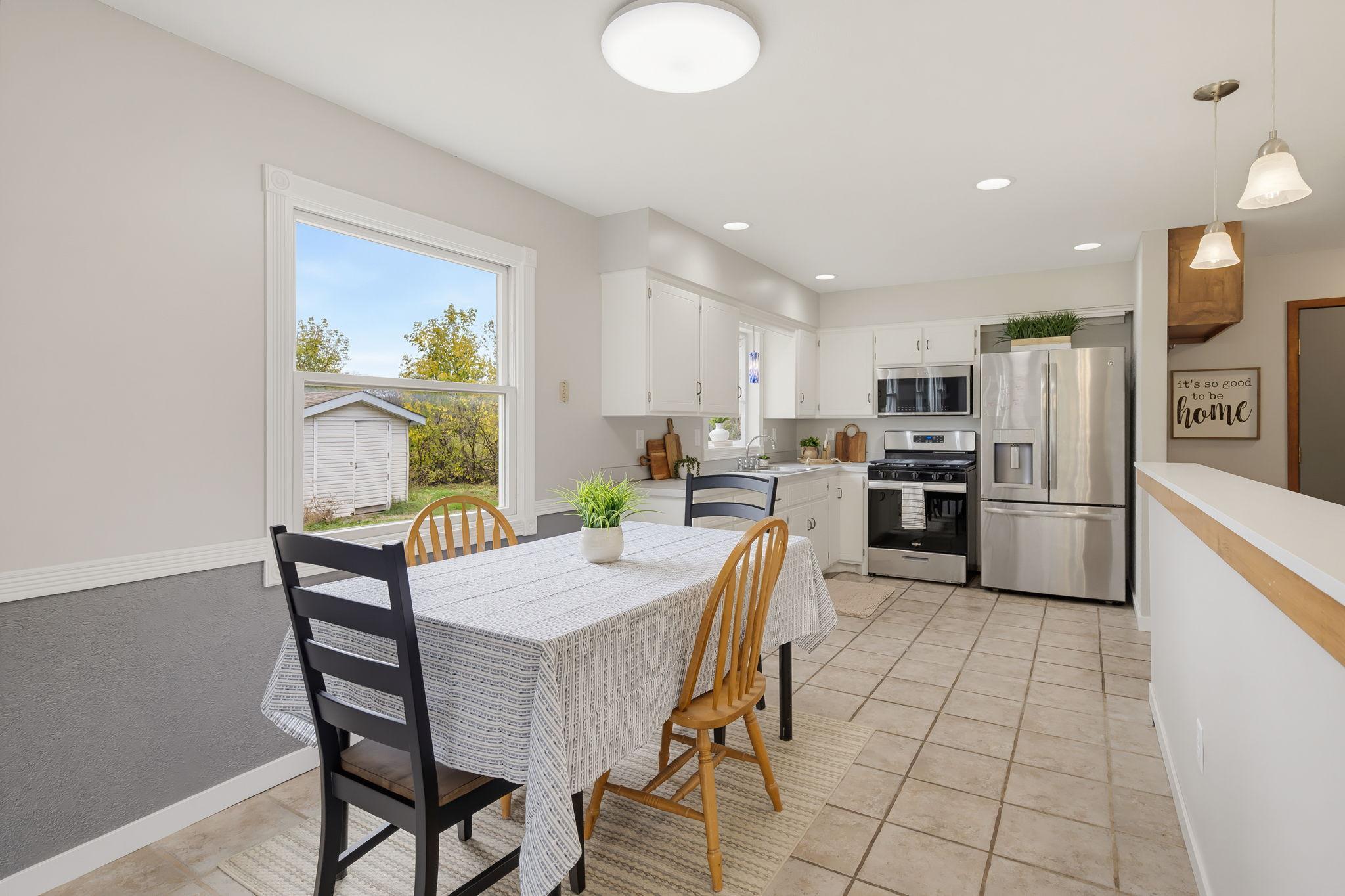 Dining Room and Kitchen Views