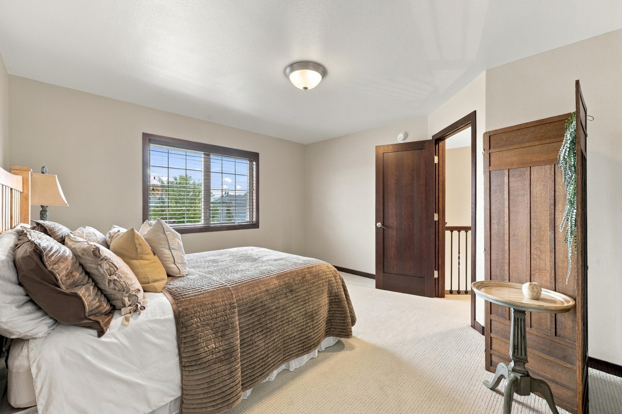 Bedroom 2 has walk-in closet and bath access
