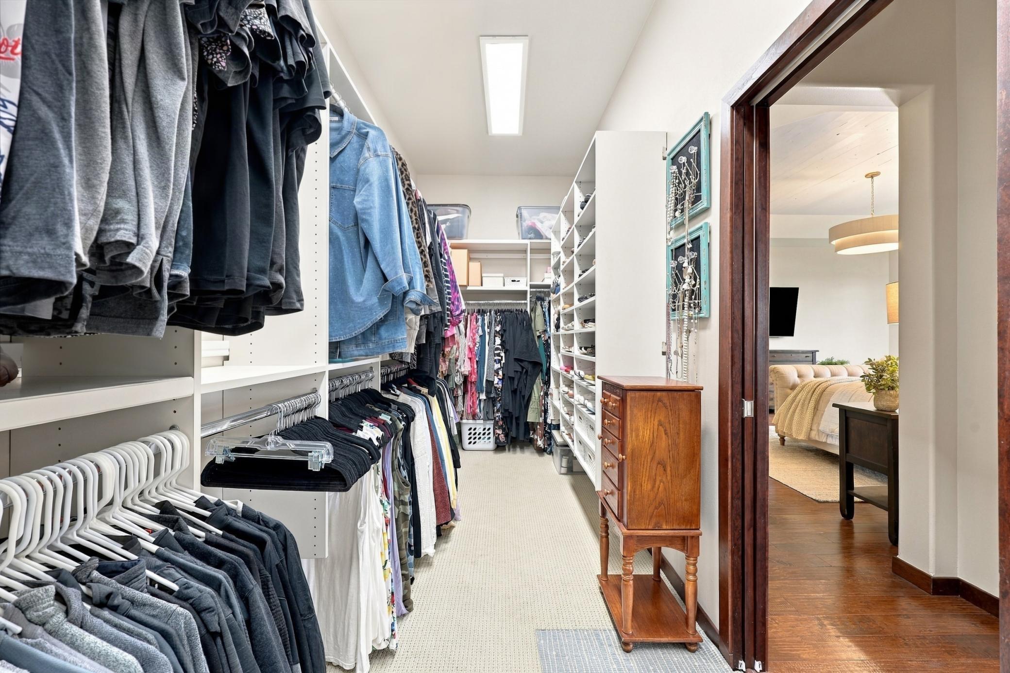 Primary closet
