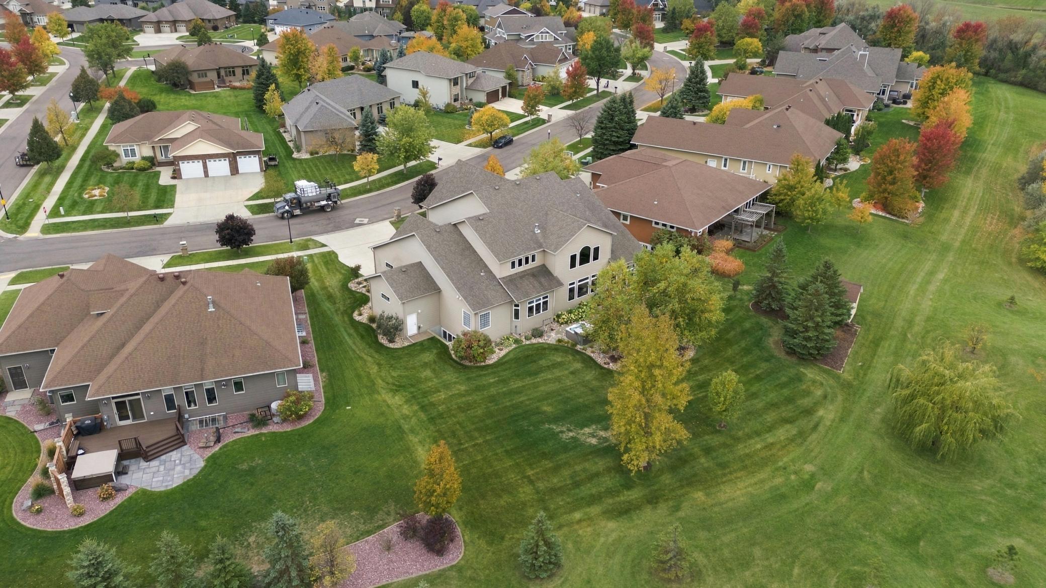Private lot with mature trees