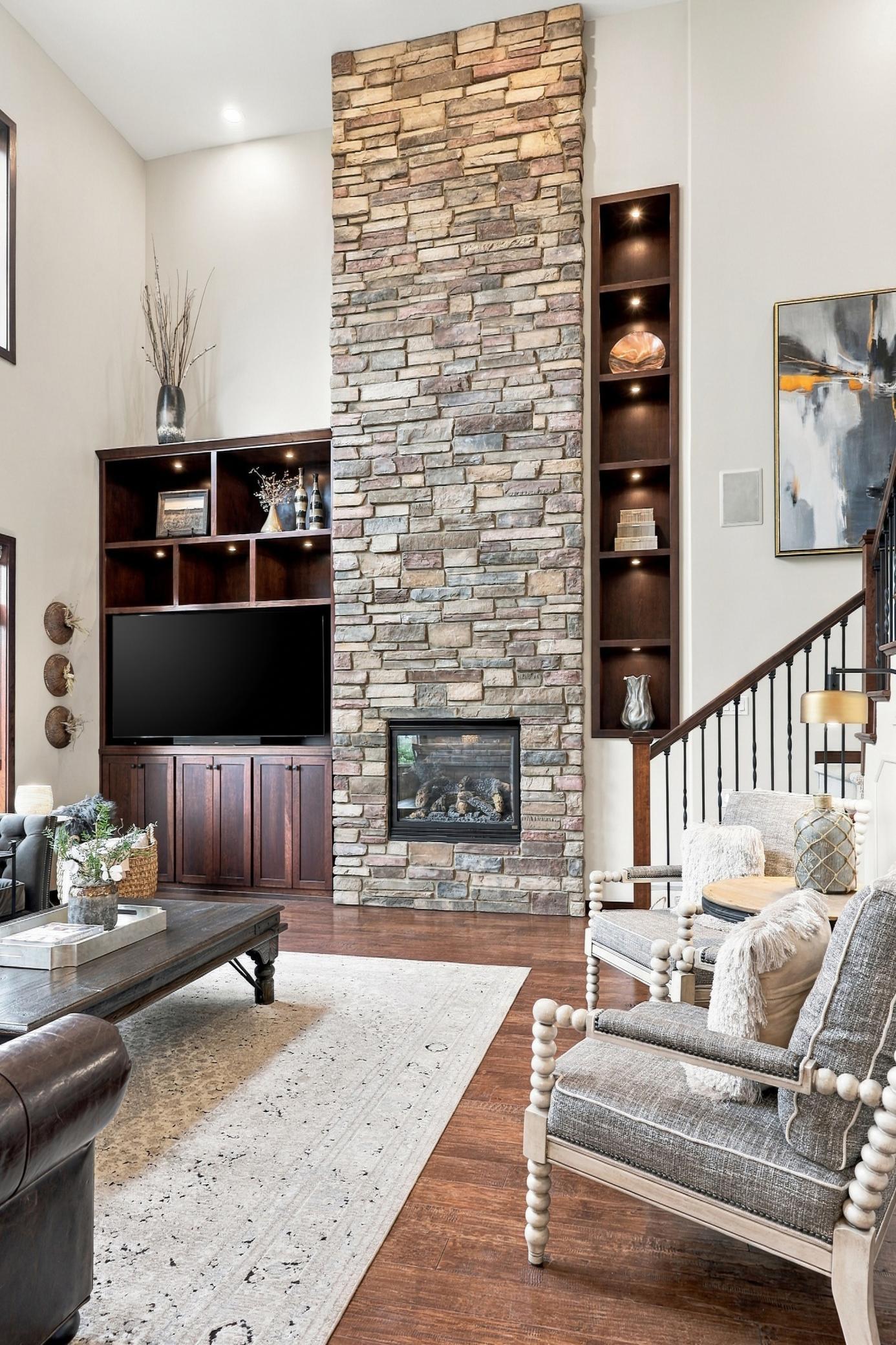 Fireplace and built-ins