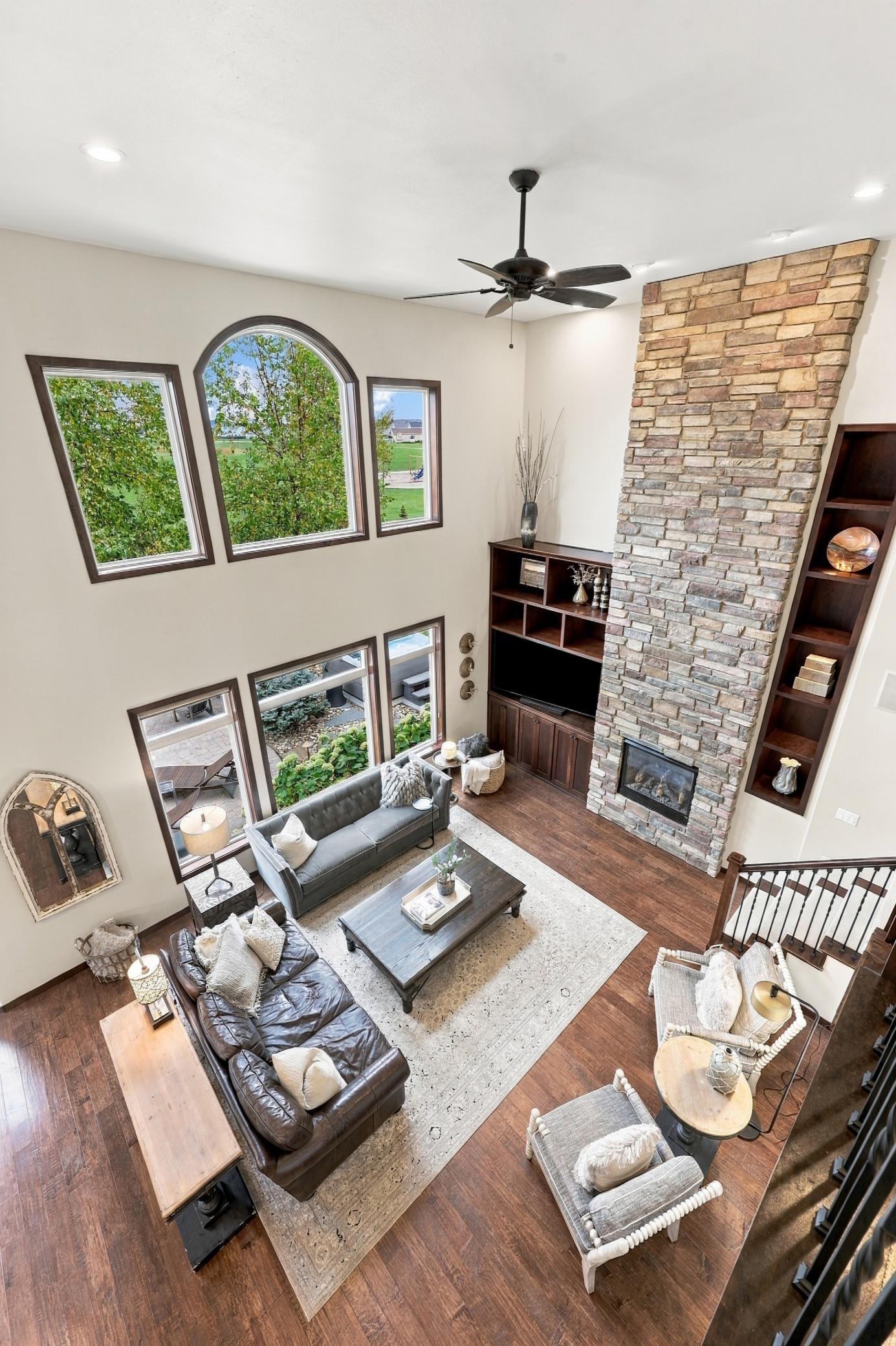 Great room view from 2nd story