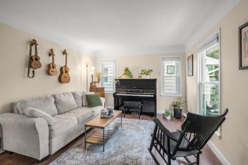Welcome to 3029 Idaho! As you step into the living room, youâre greeted by charming coved ceilings and abundant natural light from the south- and west-facing windows, creating a bright, welcoming space throughout the day.