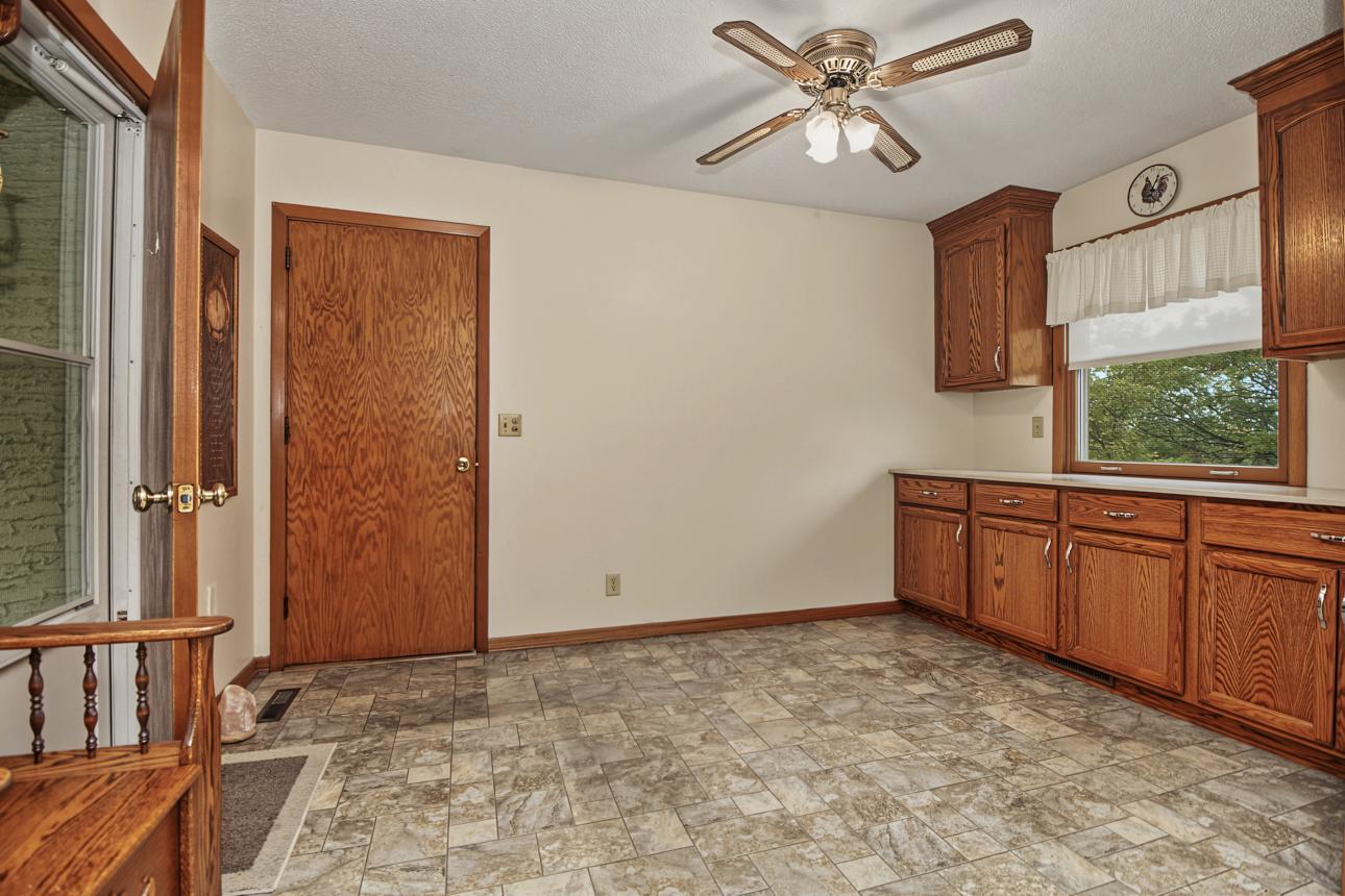 Mudroom, eat in kitchen or storage off of the garage