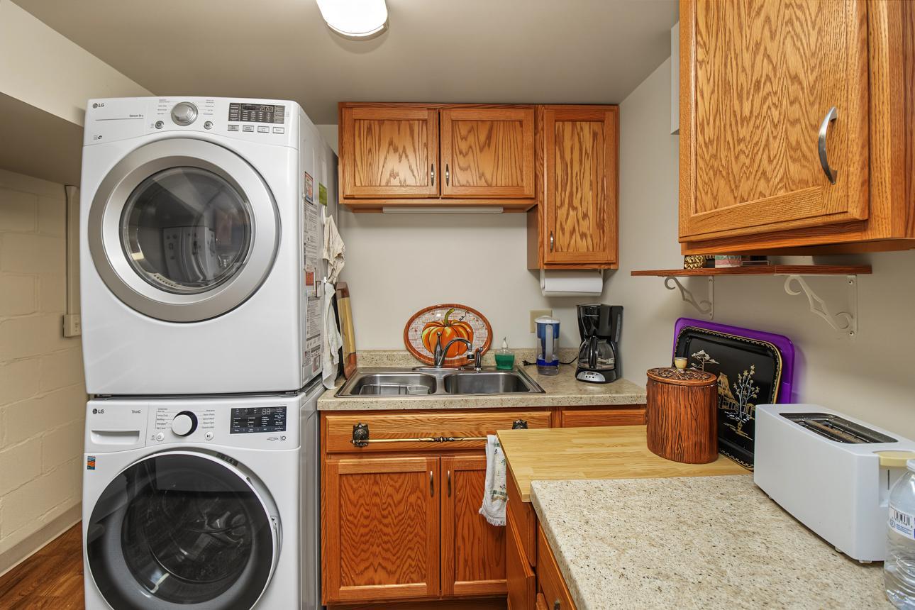 Lower level laundry