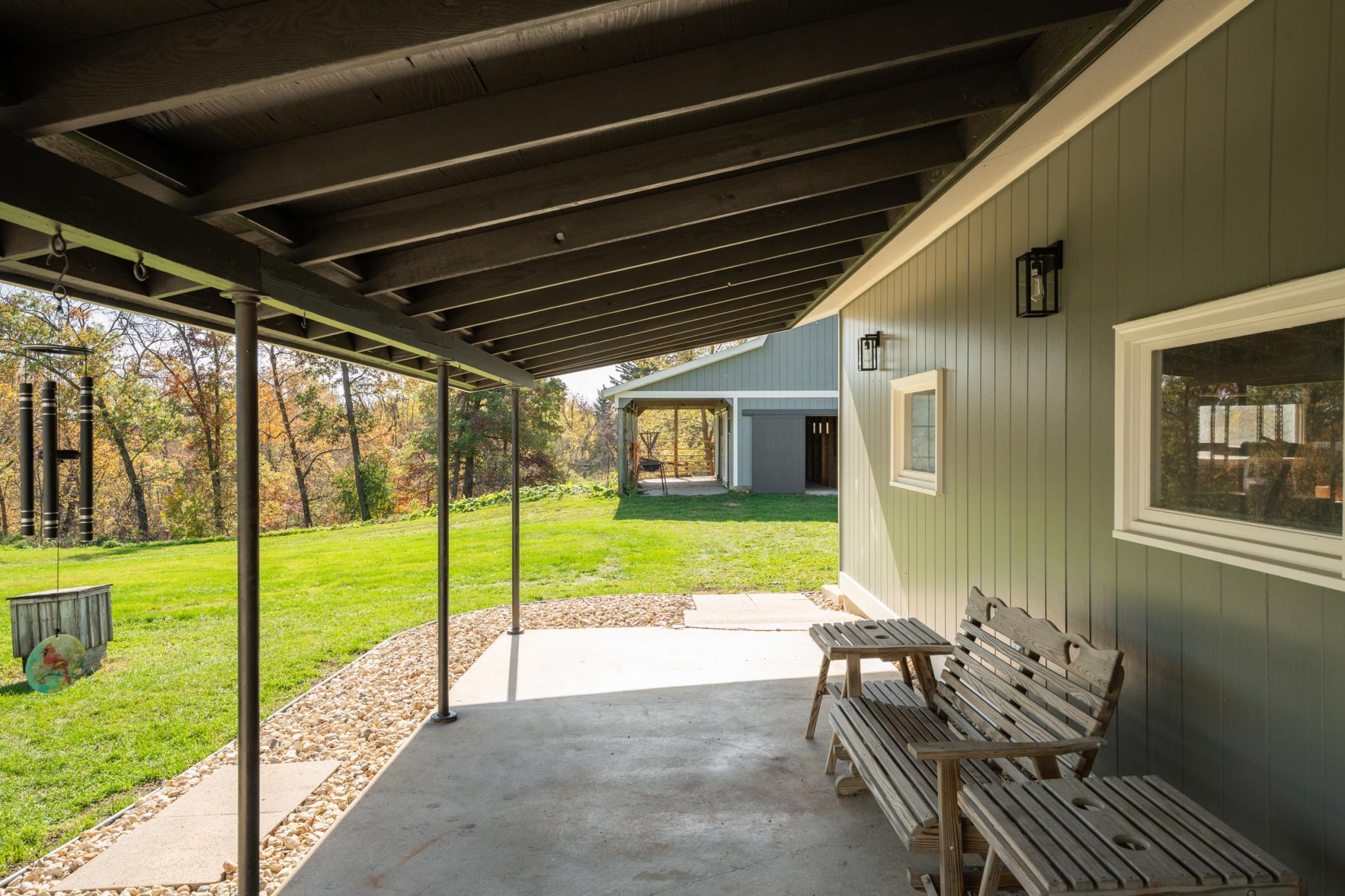 Covered Patio off the Detached Garage