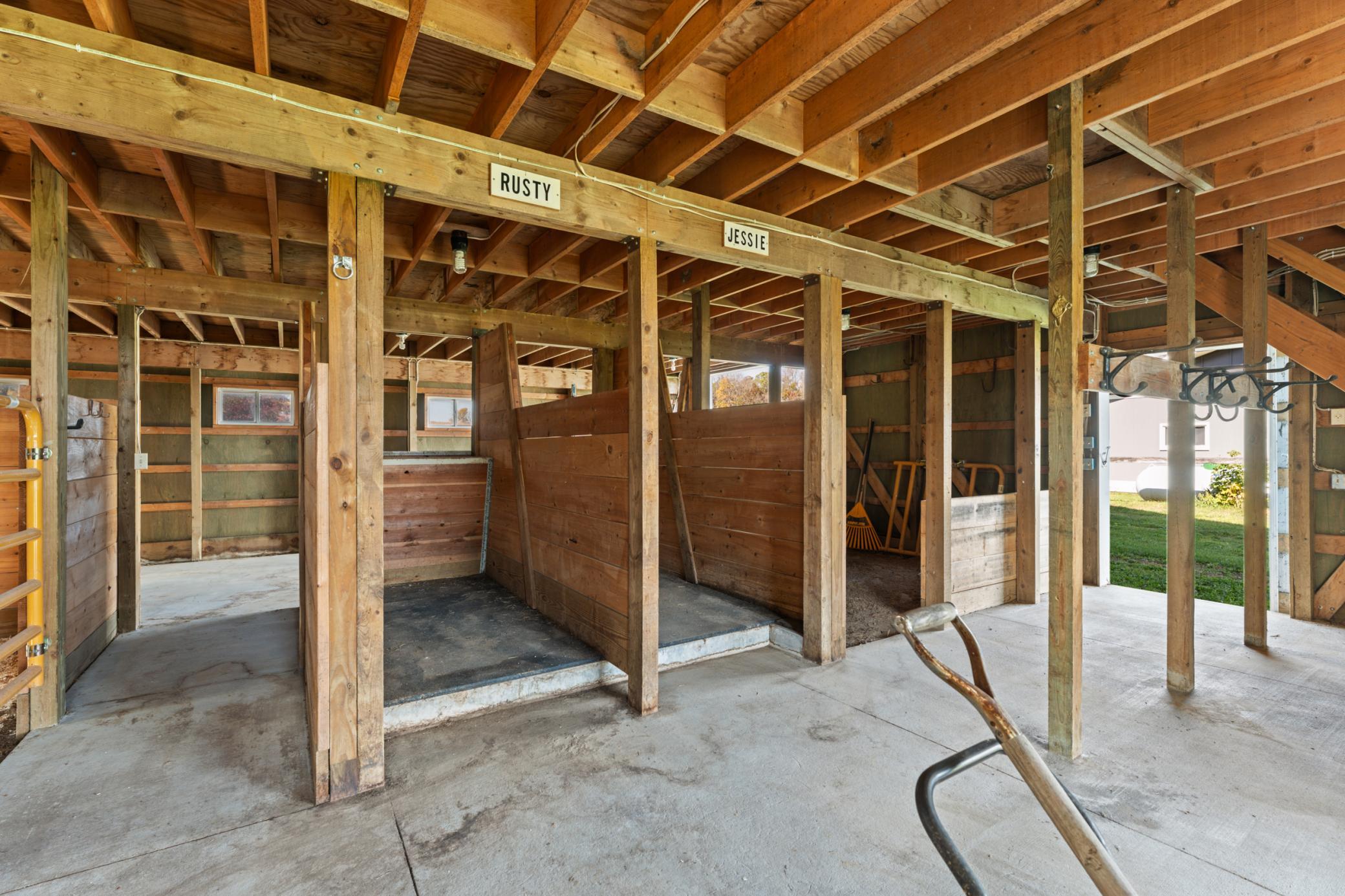 Two Feeding Stalls