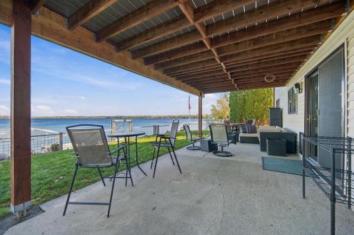 A Wonderful Patio to Enjoy the Lake Views.
