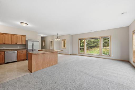 Spacious Kitchen Anchored by Large Center Island