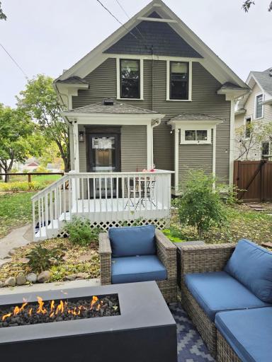All patio furniture and fire table included with the sale.