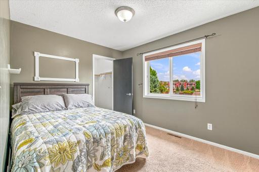 Second bedroom on main floor with walk in closet