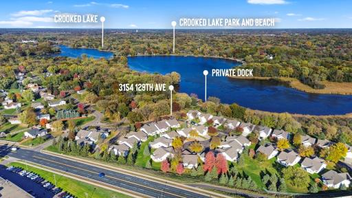 Enjoy lakeside living with access to the association's private dock on Crooked Lake