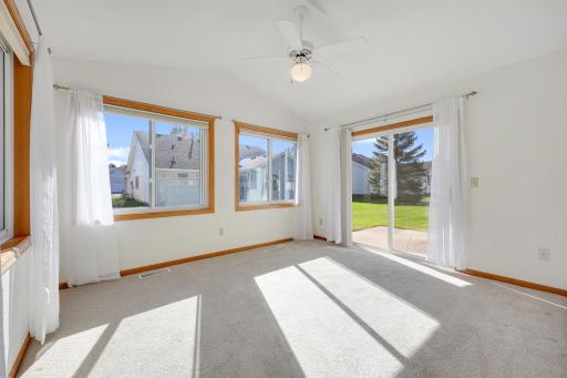 Start your morning with coffee, curl up with a good book, or simply unwind in this sun-drenched room, with direct access to the patio
