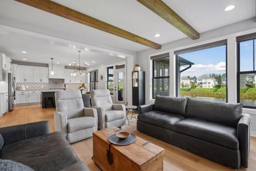 Easily access the screen porch from the main level