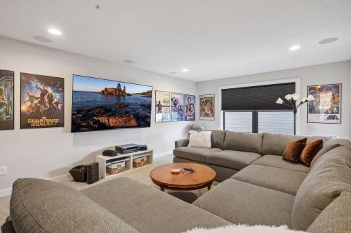 Upper level bonus room is great for games, hobby area, play room, or additional storage