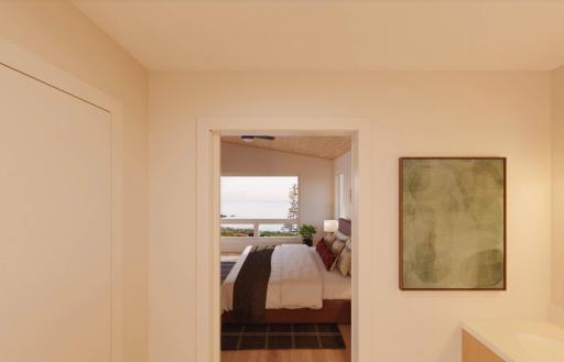 View of Primary Bedroom from Ensuite Bathroom