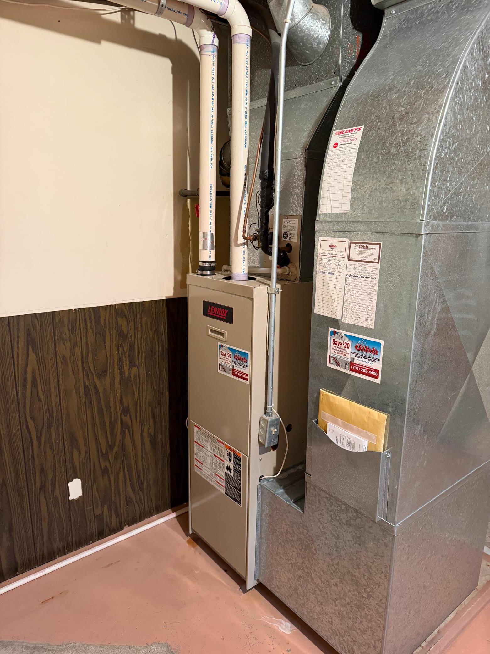 Furnace will be serviced NOV 10, 2026