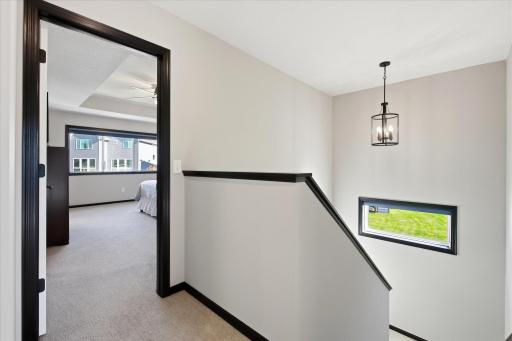 Additional natural light with staircase window