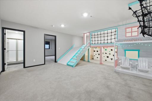 Lower level Family Room with space for seating and play!