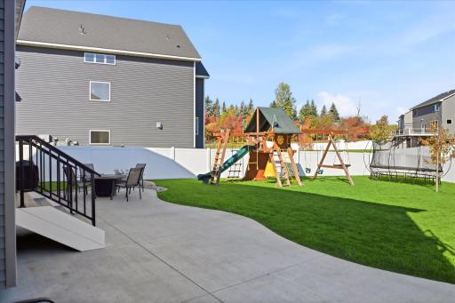 Custom patio with electrical and extra support for future hot tub