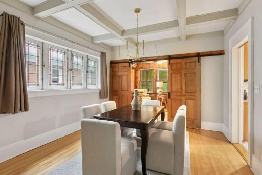 Cedar Panel Large Office/Study off of the Dining Room