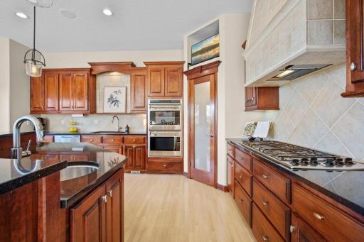 Gourmet Kitchen with walk-in pantry,prep since and top end appliances
